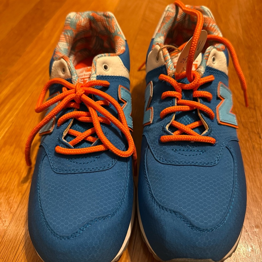 New Balance Blue and Orange Athletic Shoes
